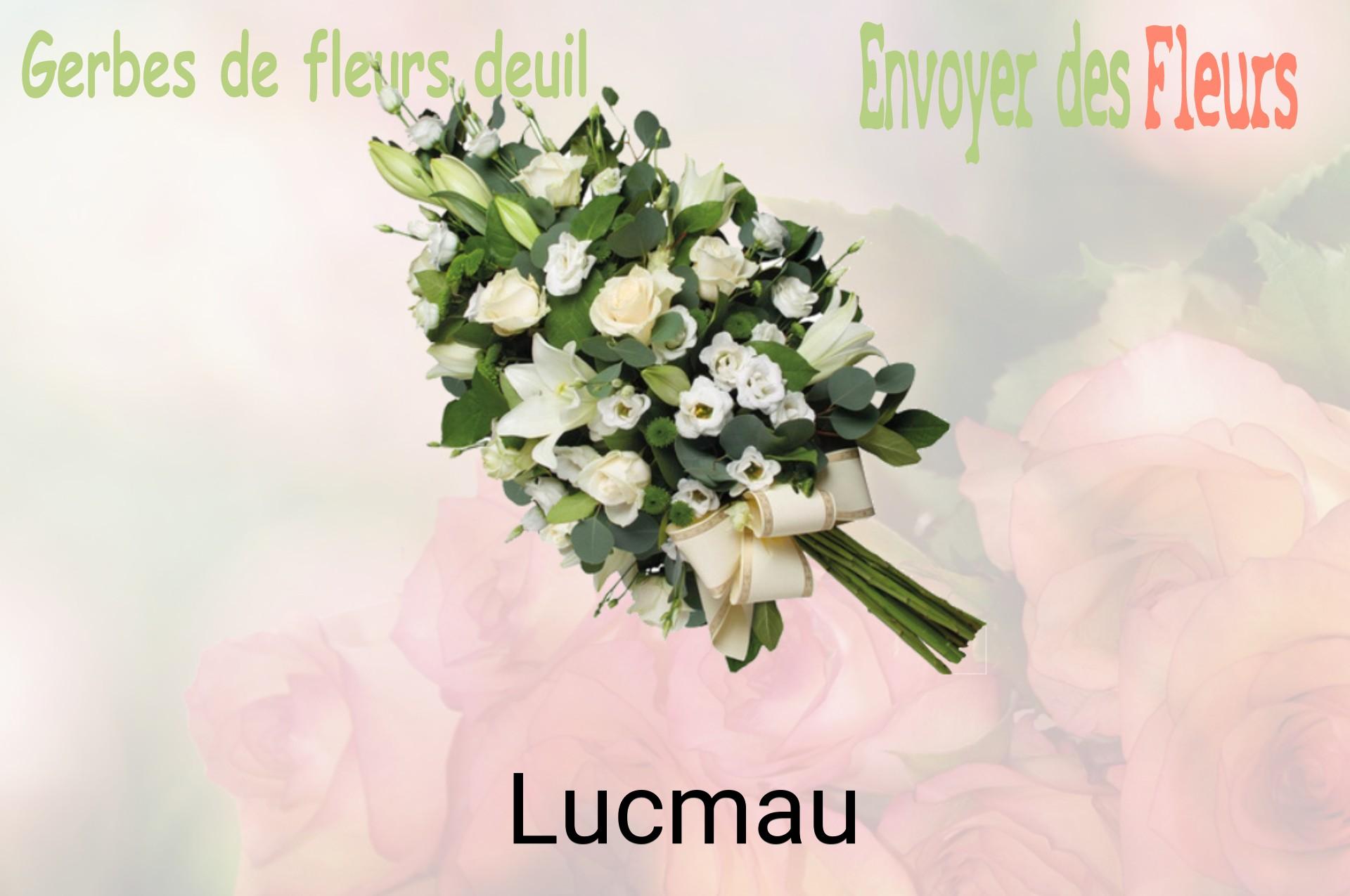 Gerbe de fleurs de deuil livrée à Lucmau